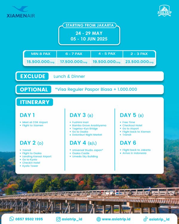 Summer Tour Osaka + Kyoto, Japan - Image 2