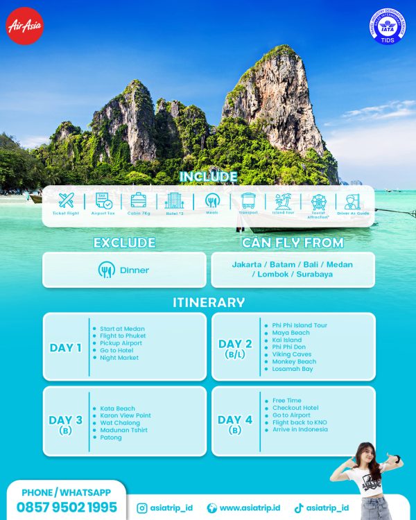 Phuket + Phi Phi Island, Thailand start Medan - Image 2