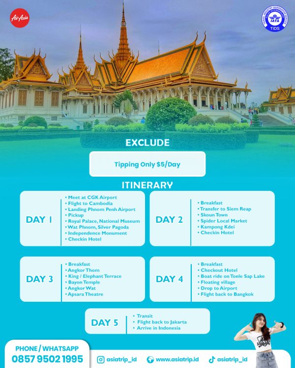Tour Phnom Penh + Siem Reap, Cambodia - Image 2