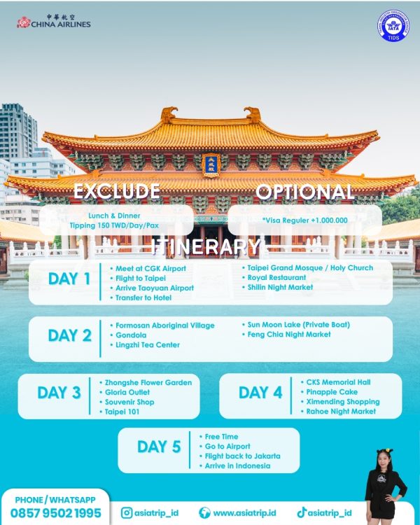 Tour Taipei + Nantou + Taichung, Taiwan - Image 2