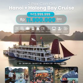 2 Pax Can Go Hanoi + Overnight on Cruise Halong Bay