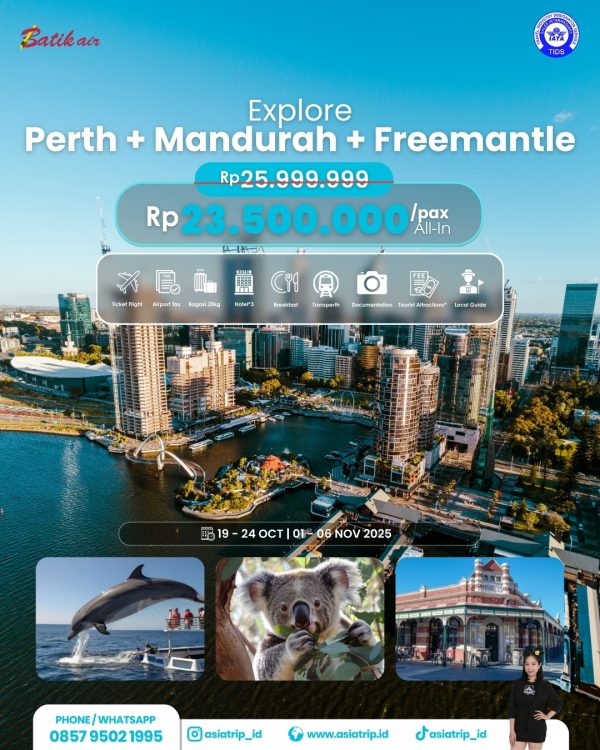 Explore Perth + Mandurah + Freemantle, Aussie
