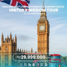 ENGLAND SCOTLAND + COTSWOLD & DURHAM CASTLE, UK