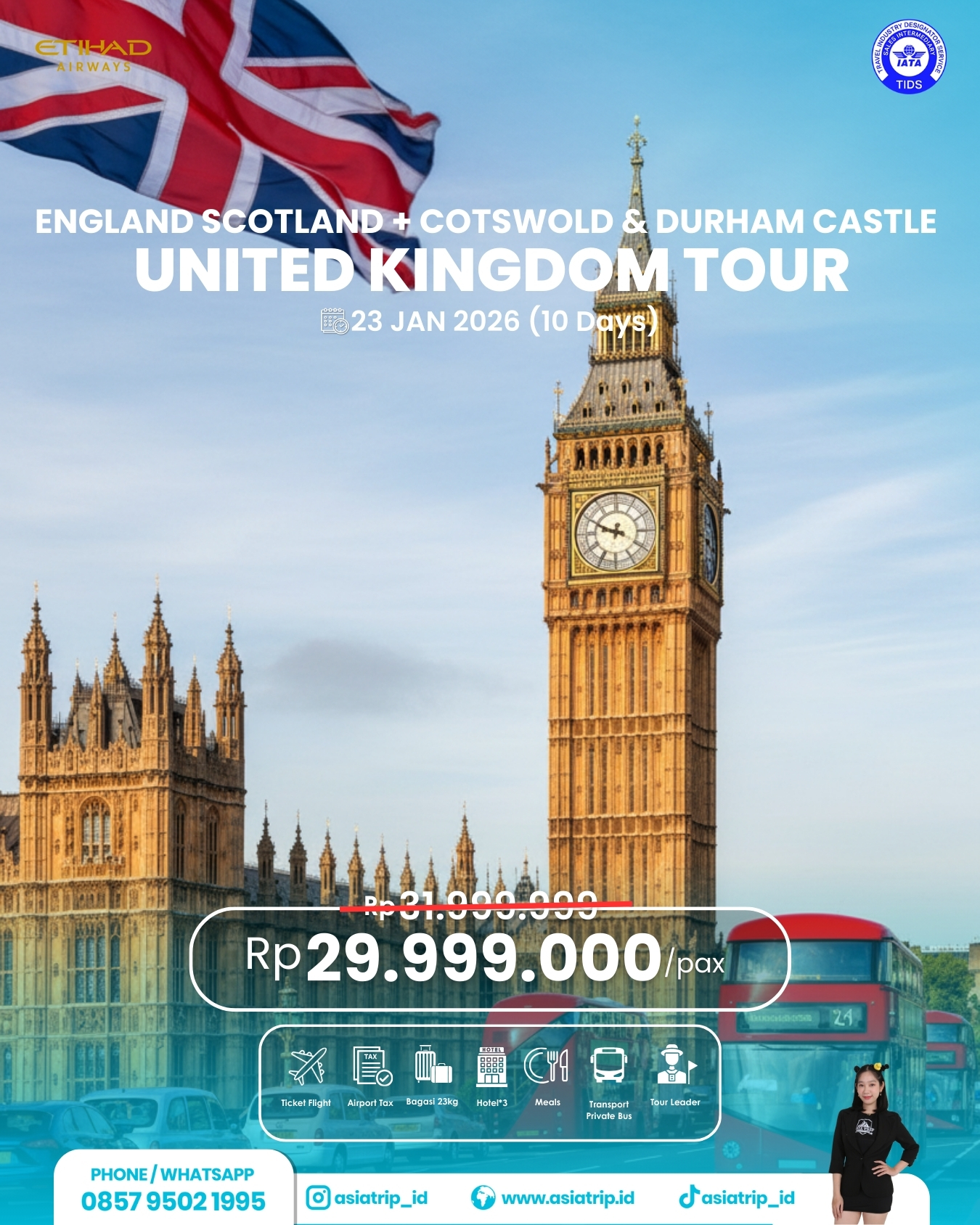 ENGLAND SCOTLAND + COTSWOLD & DURHAM CASTLE, UK