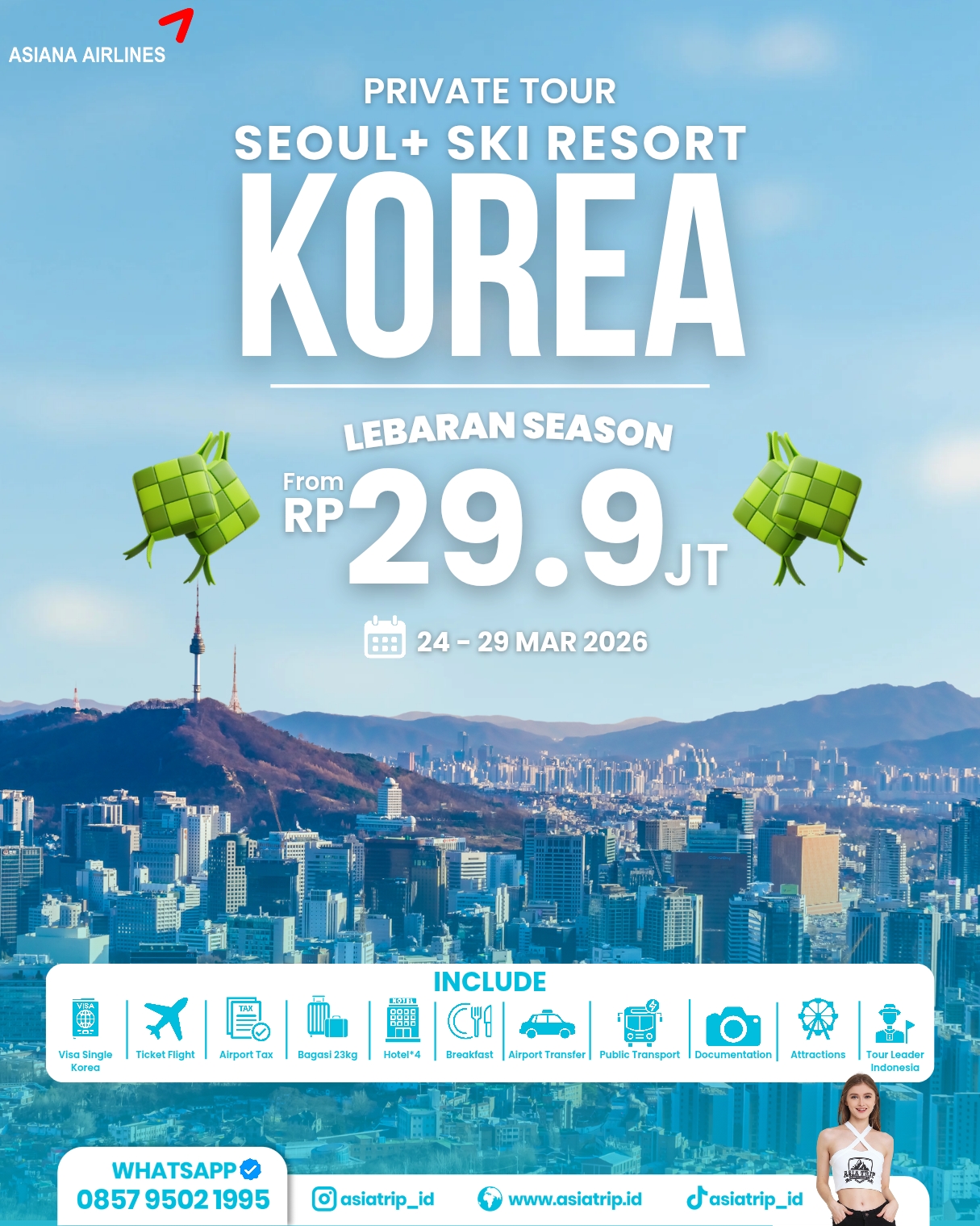 Private Tour Seoul + Ski Resort, Korea