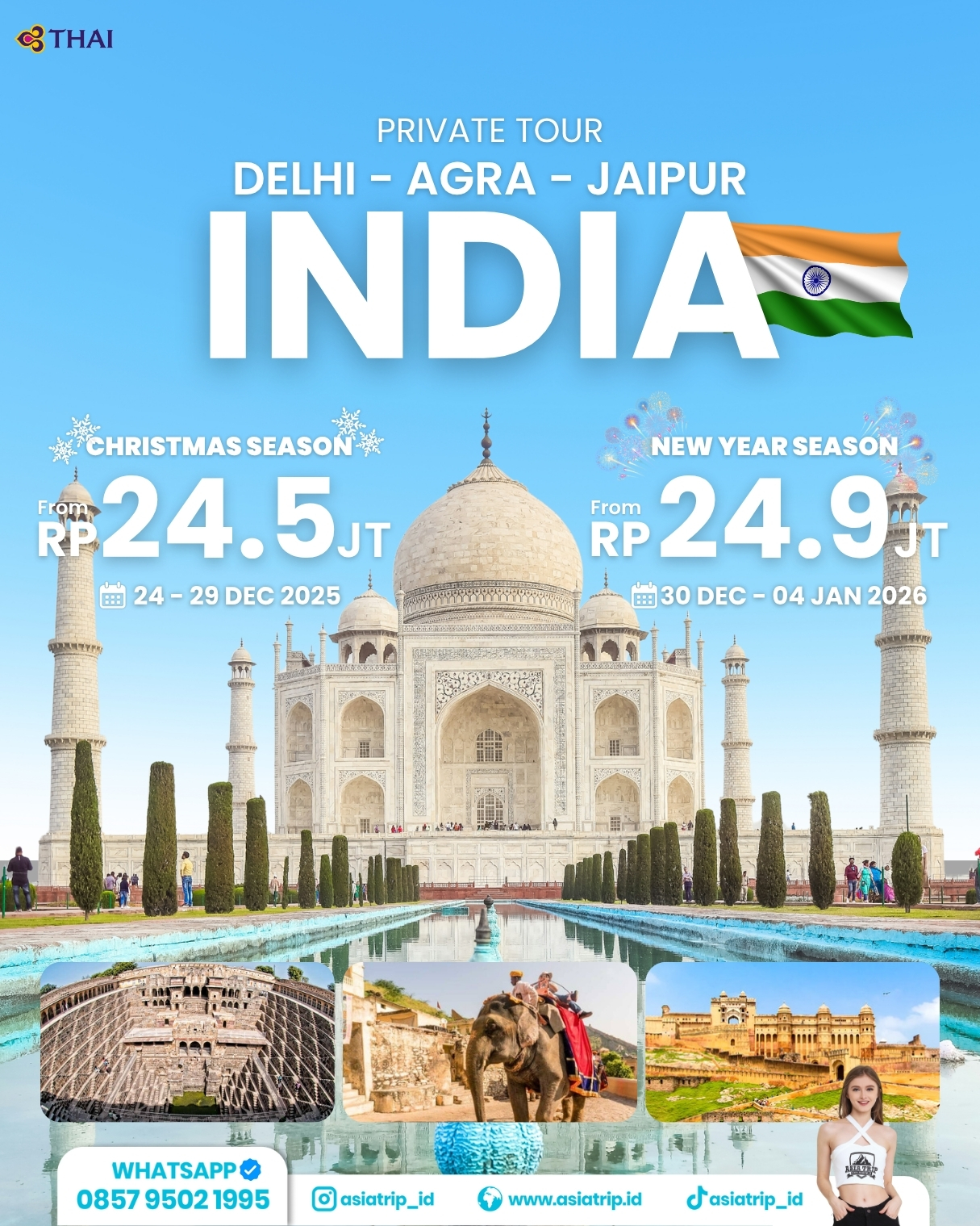 Private Tour Golden Triangle India Delhi - Agra - Jaipur