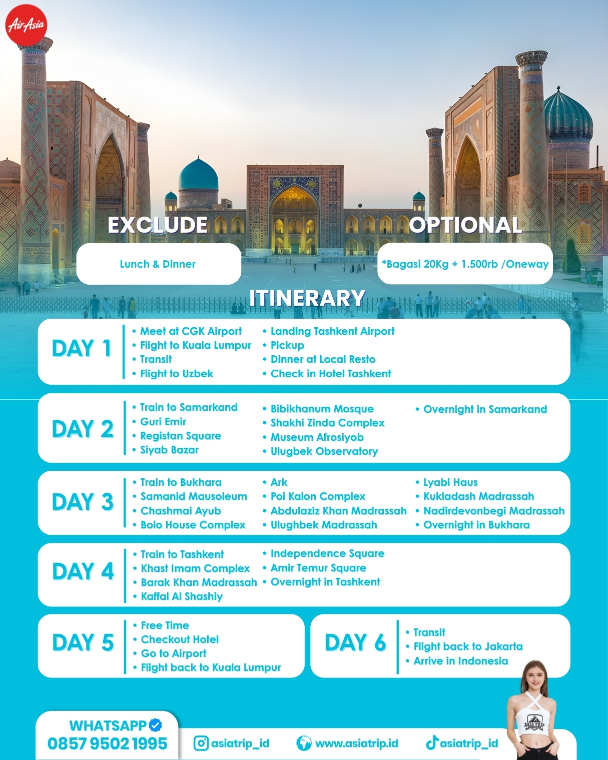 Private Tour Uzbekistan TASHKENT - SAMARKAND - BUKHARA - Image 3