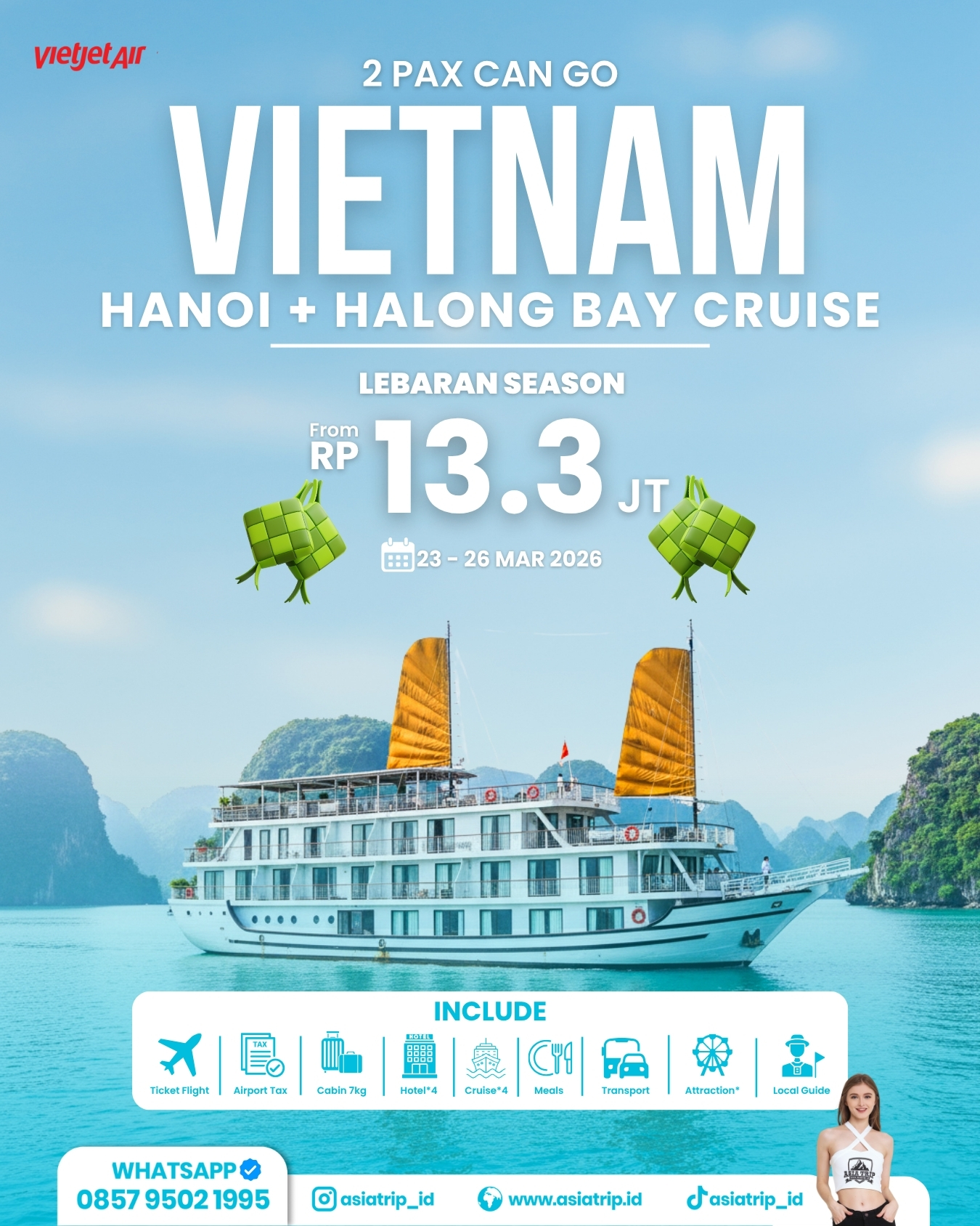 2 Pax Can GO  Hanoi + Halong Bay Cruise Vietnam - Image 2