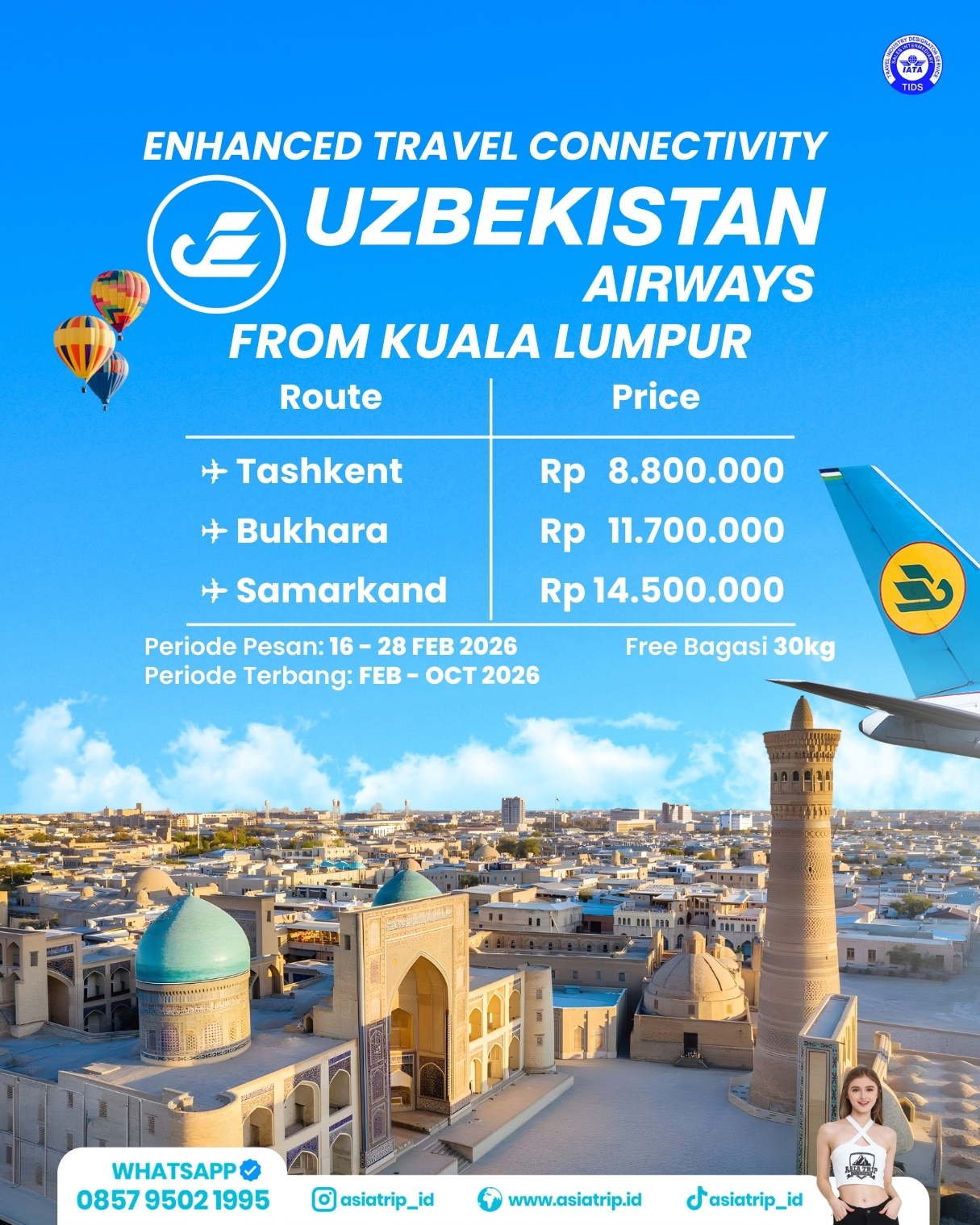 Ticket Promo Uzbek Air