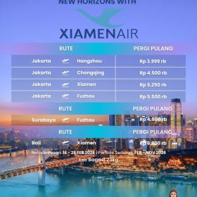 Ticket Promo Xiamen Airlines