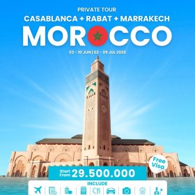 Tour Casablanca + Rabat + Marrakesh, Morocco