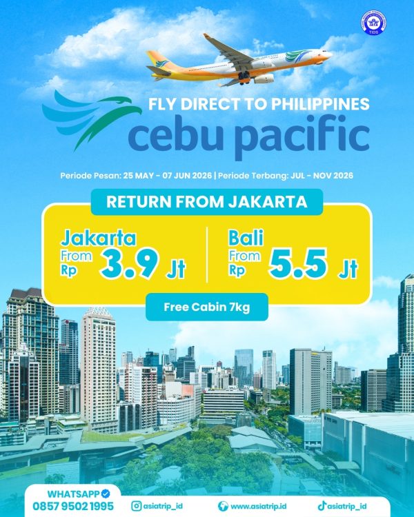 Ticket Cebu Pacific – Asia Trip