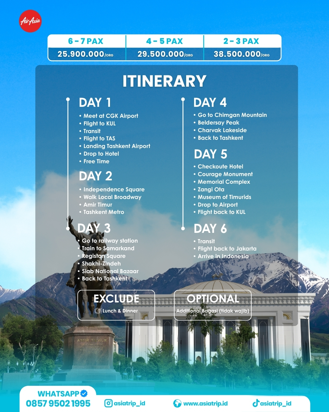 Tour Tashkent + Samarkand, Uzbekistan - Image 2