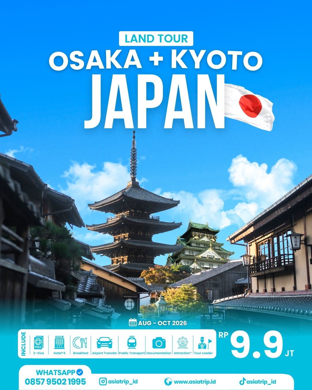 LandTour Osaka + Kyoto, Japan