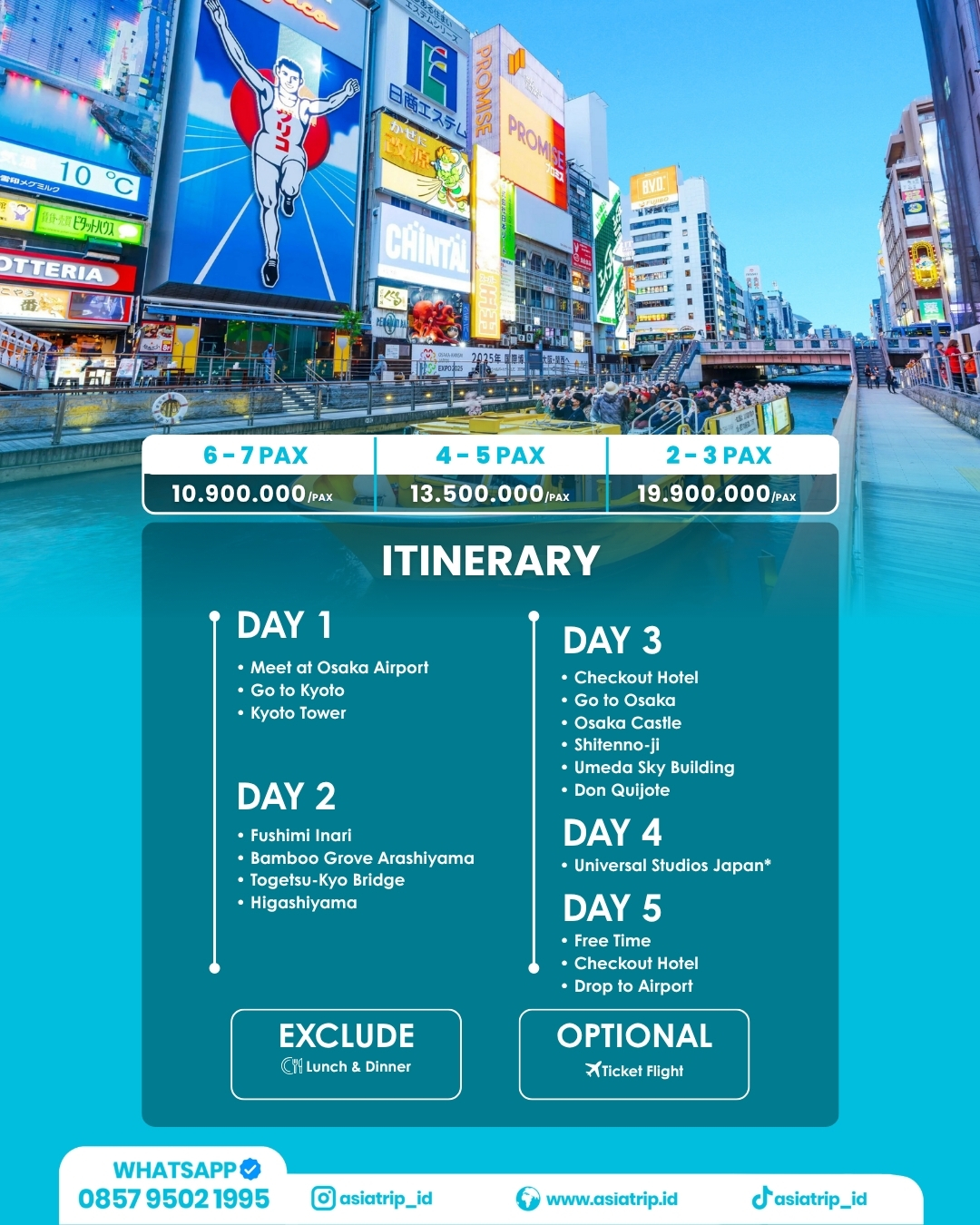 LandTour Osaka + Kyoto, Japan - Image 2