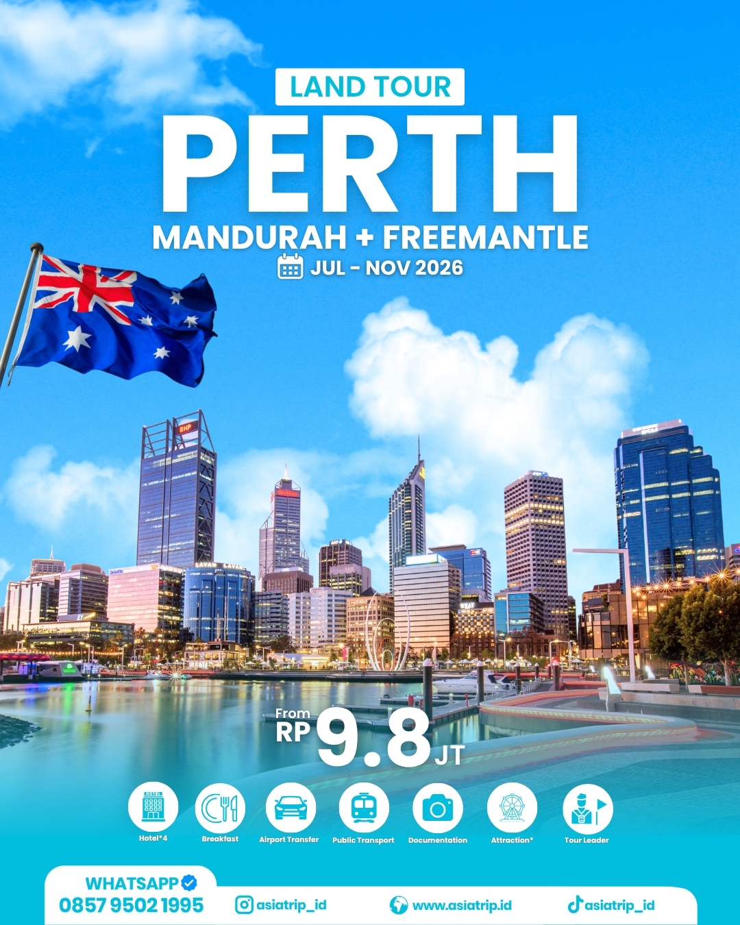 LandTour Perth + Mandurah + Freemantle, Aussie