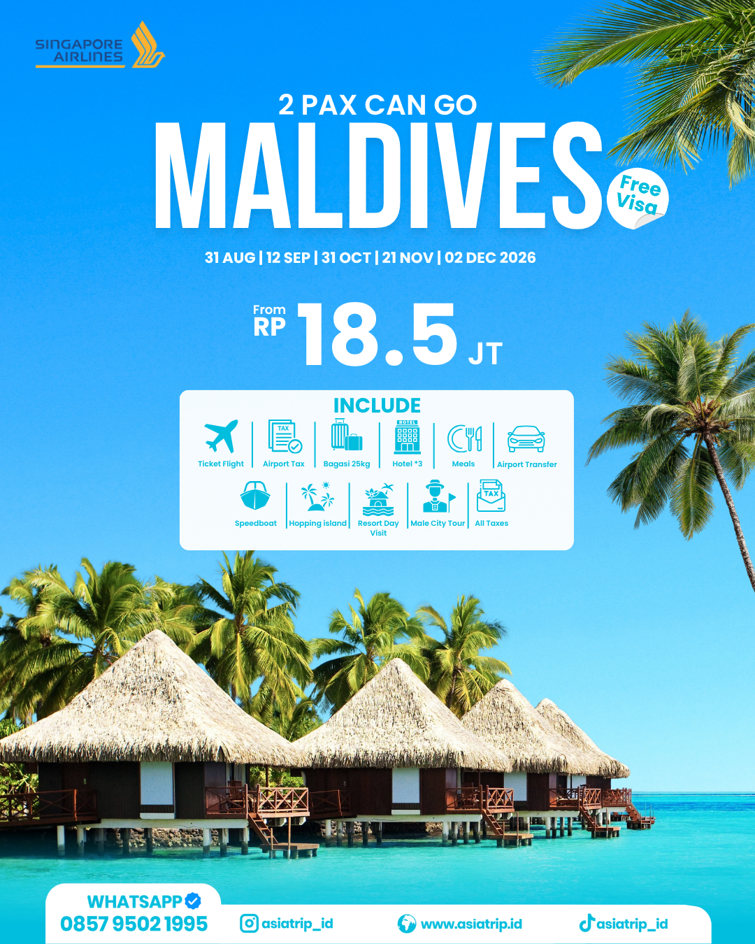 Maldives Low Budget 5D3N
