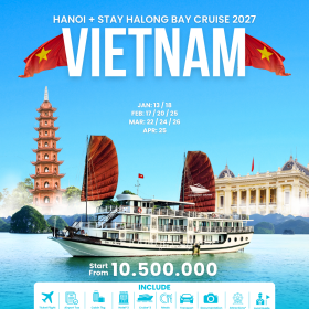 Hanoi + Stay Halong Bay Cruise 2027