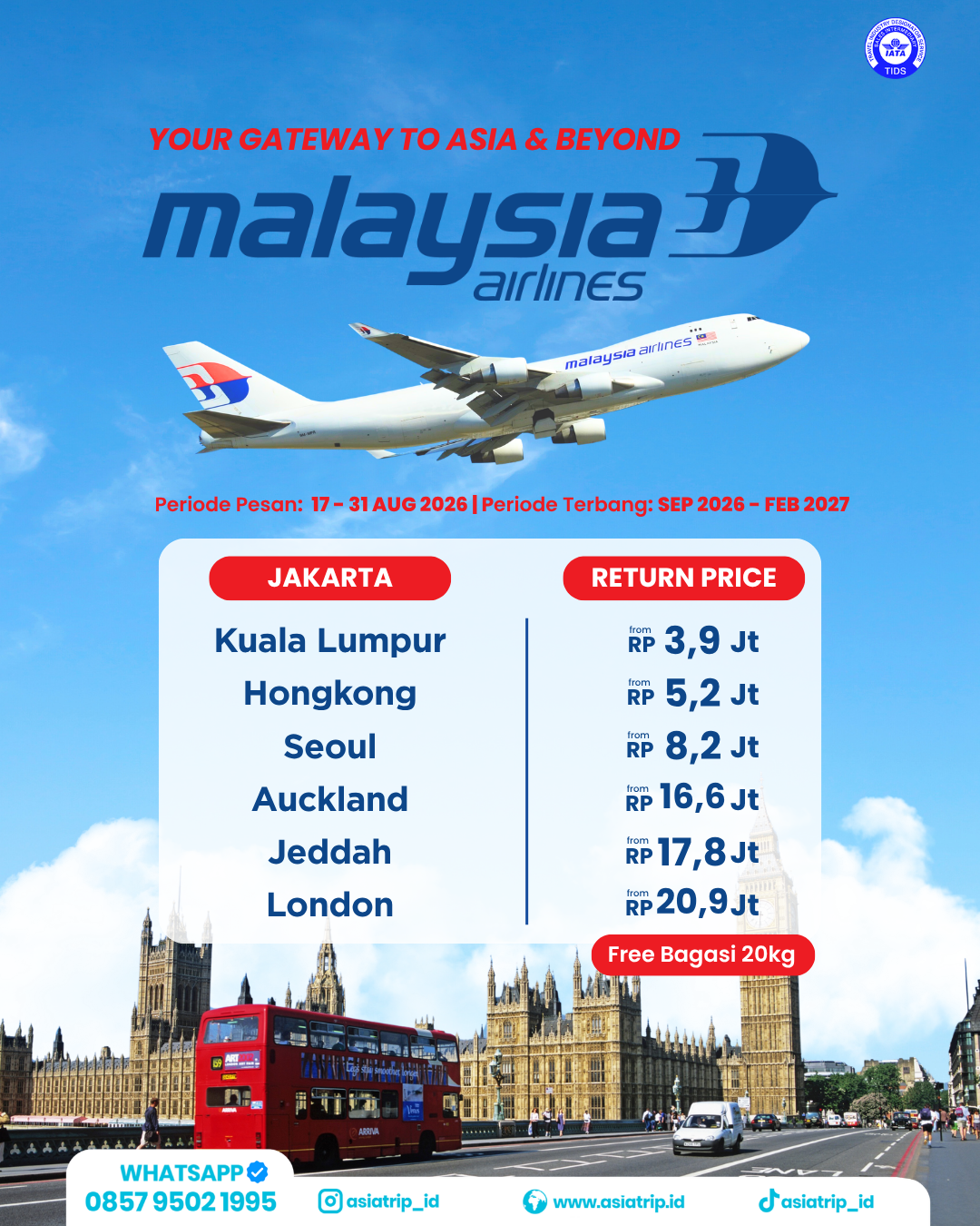 Malaysia Airlines Ticket