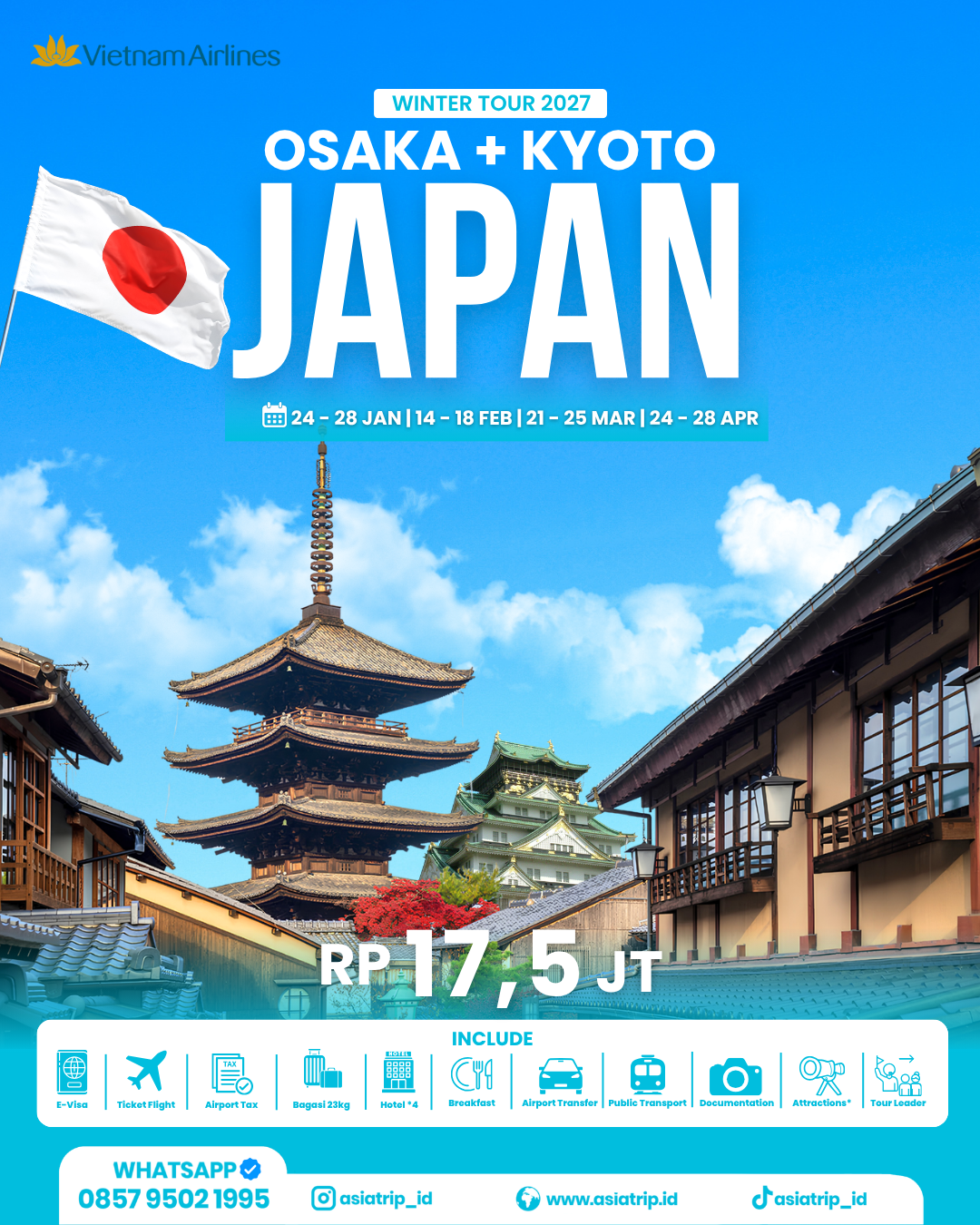 Winter Trip Osaka + Kyoto, Japan 2027