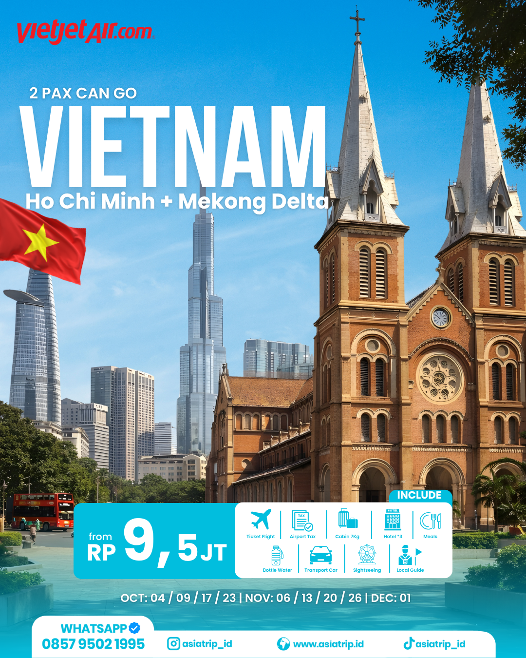 2 Pax Can Go Ho Chi Minh, Vietnam